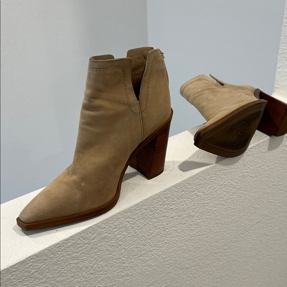 Vince Camuto Beige Heeled Boots